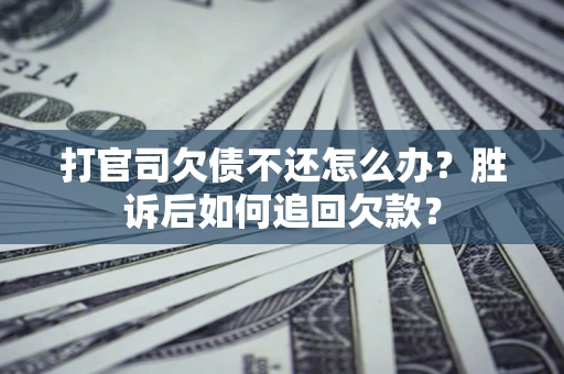 北京打官司欠债不还怎么办？胜诉后如何追回欠款？