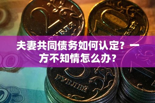 北京夫妻共同债务如何认定？一方不知情怎么办？